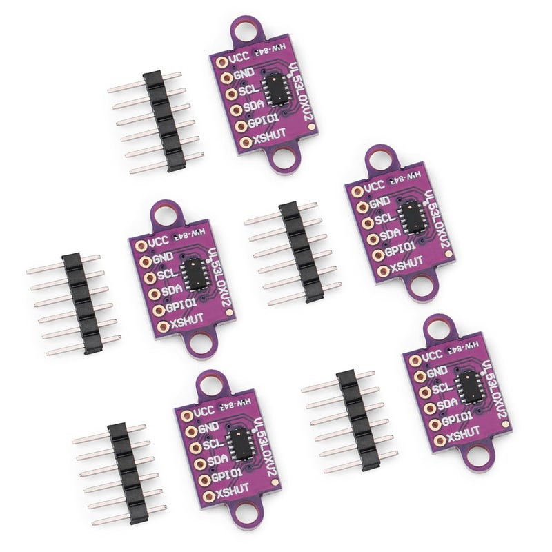 Qoroos 5Pcs VL53L0X Time-of-Flight (ToF) 940nm Laser Ranging Sensor Breakout GY-VL53L0XV2 Distance Measurement Module IIC for Arduino - Image 1